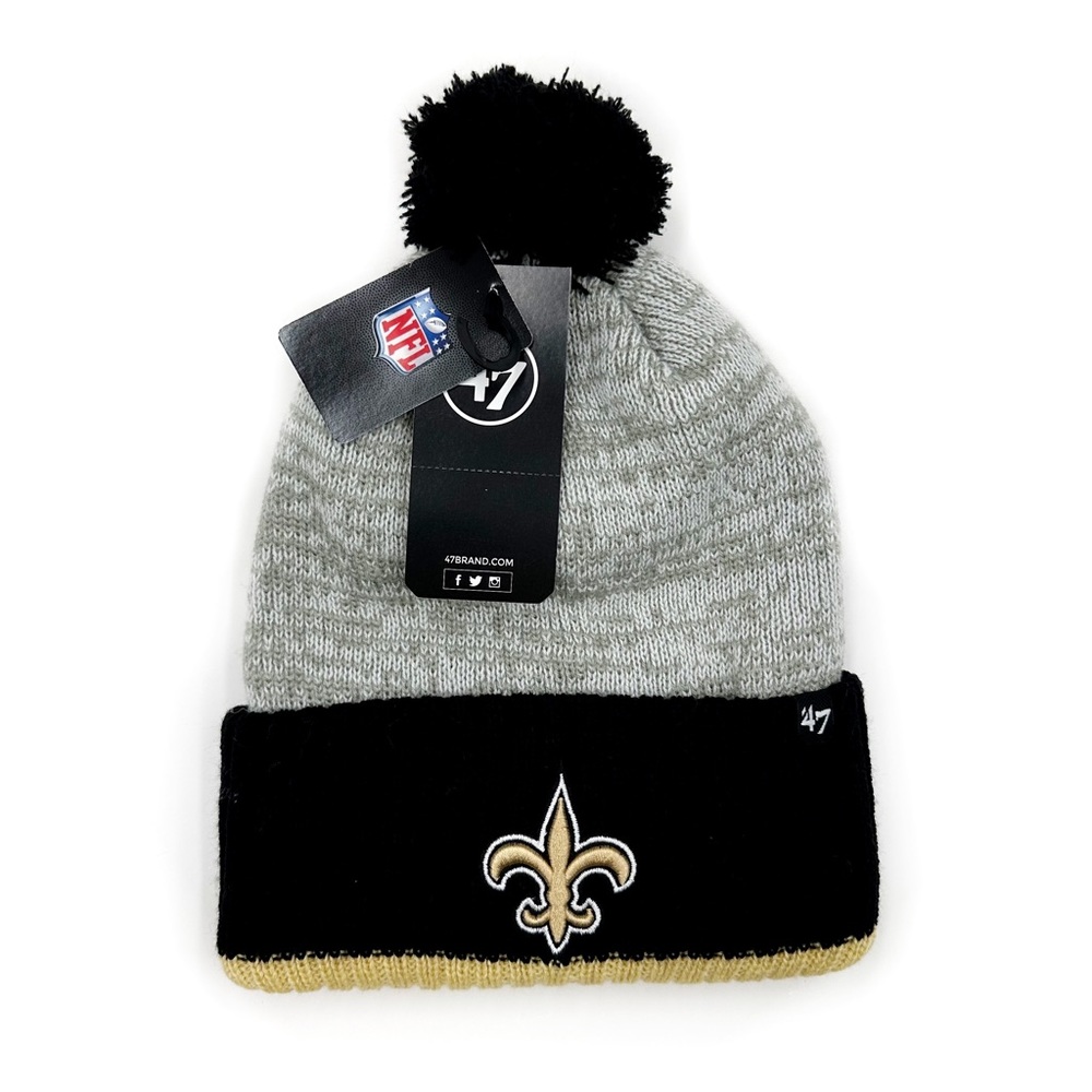 New Orleans Saints Beanie Mens Womens NFL Knit Winter Hat Football Fan Gear Gift